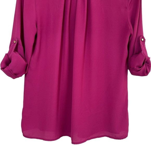 Under Skies from Anthropologie Long Sleeve V Neck Blouse Women’s Small - Picture 7 of 12